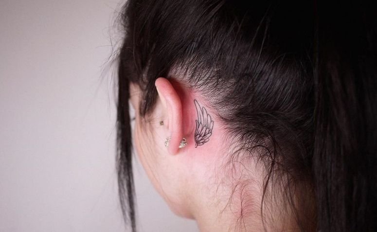 Tatuaje detrás de la oreja: 70 ideas diferentes para inspirarse
