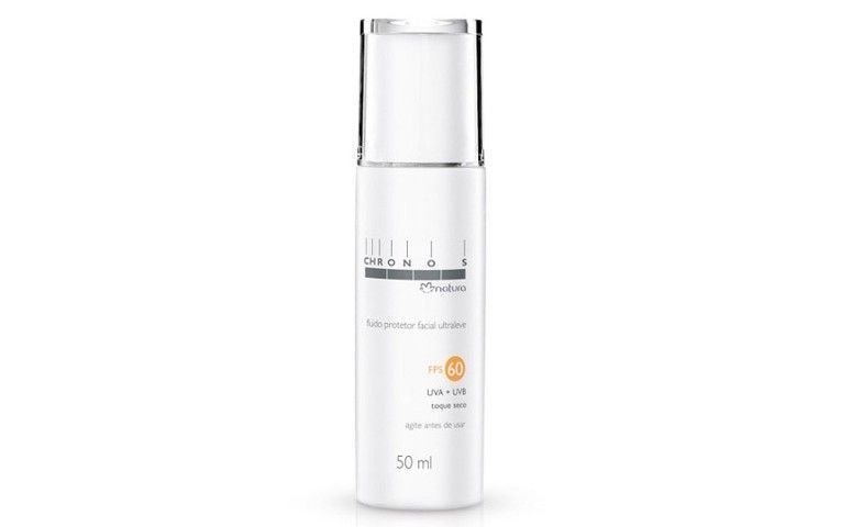 Chronos Ultralight Facial Sunscreen Fluid Toning SPF 60 por R $ 59,50 en Natura